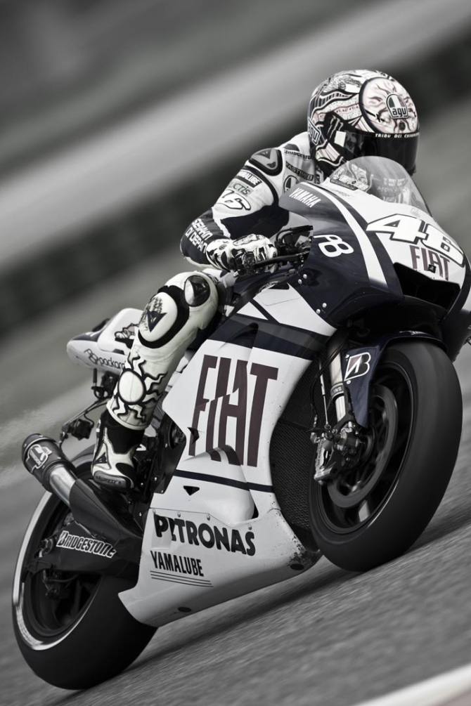 Фотошпалери чорно-білий мотоцикліст