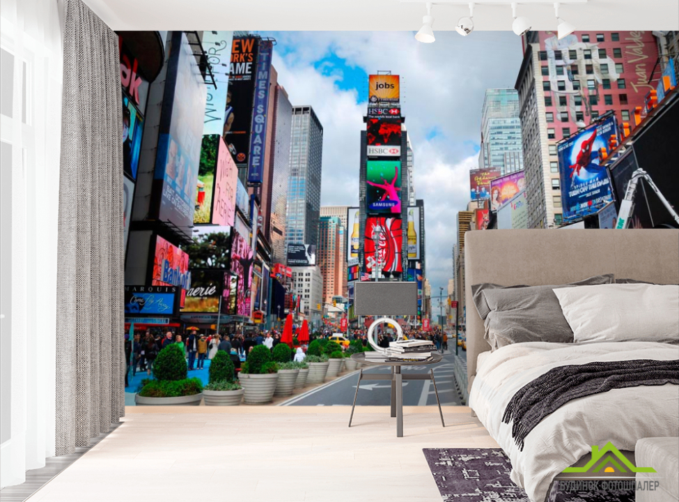 выбрать Фотошпалери Атака реклами Фотошпалери Сучасний місто на стіну