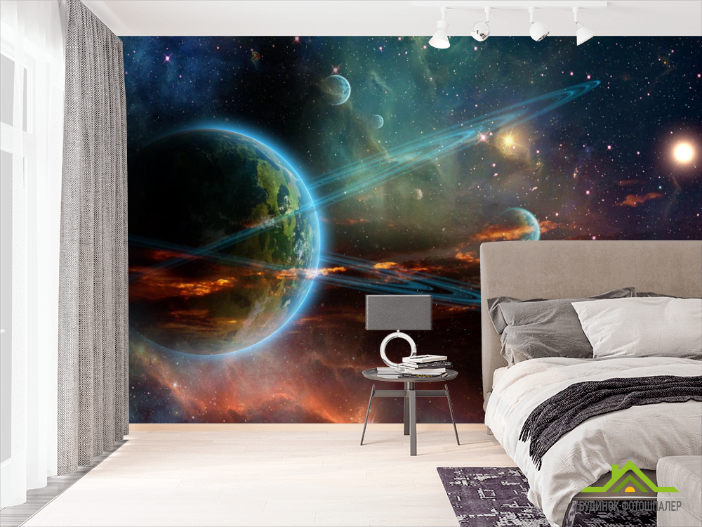 Фотообои кольца вокруг Земли