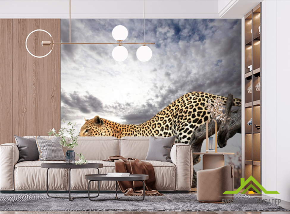 выбрать Фотообои Гепард на дереве Фотообои Гепарды на стену