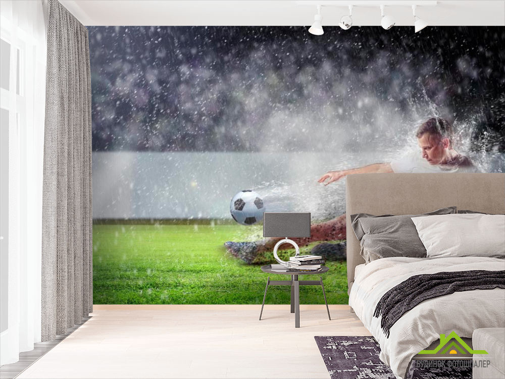 Фотообои Игра под дождем