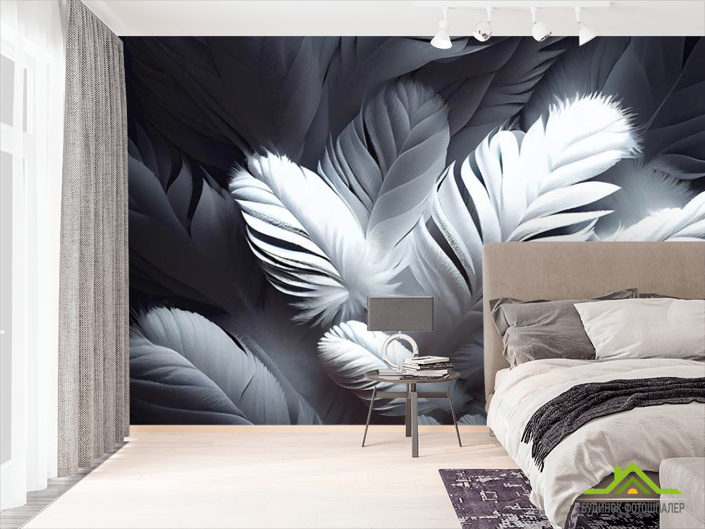 Фотошпалери Пір'я 3д