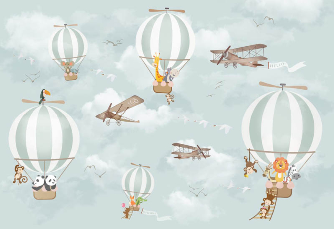 Фотошпалери повітряні кулі