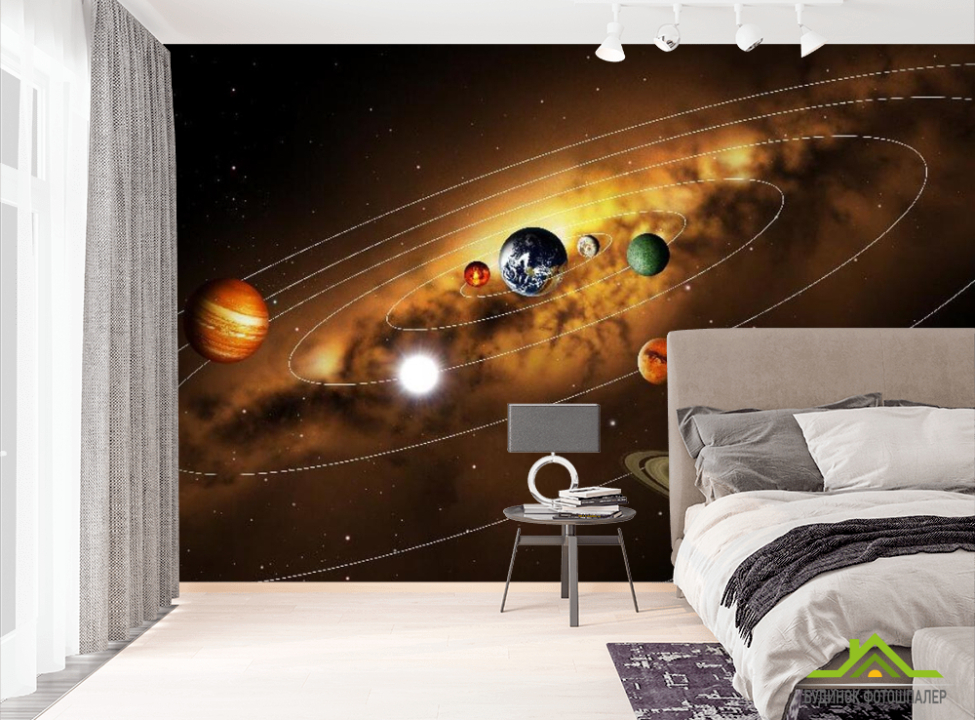 выбрать Фотошпалери Сонячна система Фотошпалери Космос на стіну