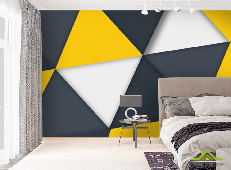 выбрать Фотошпалери трикутники Фотошпалери різні на стіну