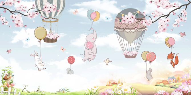 Фотошпалери Звіринець на кулях