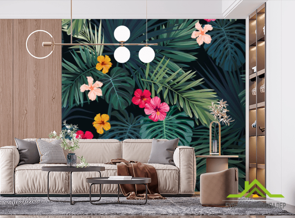 выбрать Фотошпалери тропічні листя Фотошпалери різні на стіну