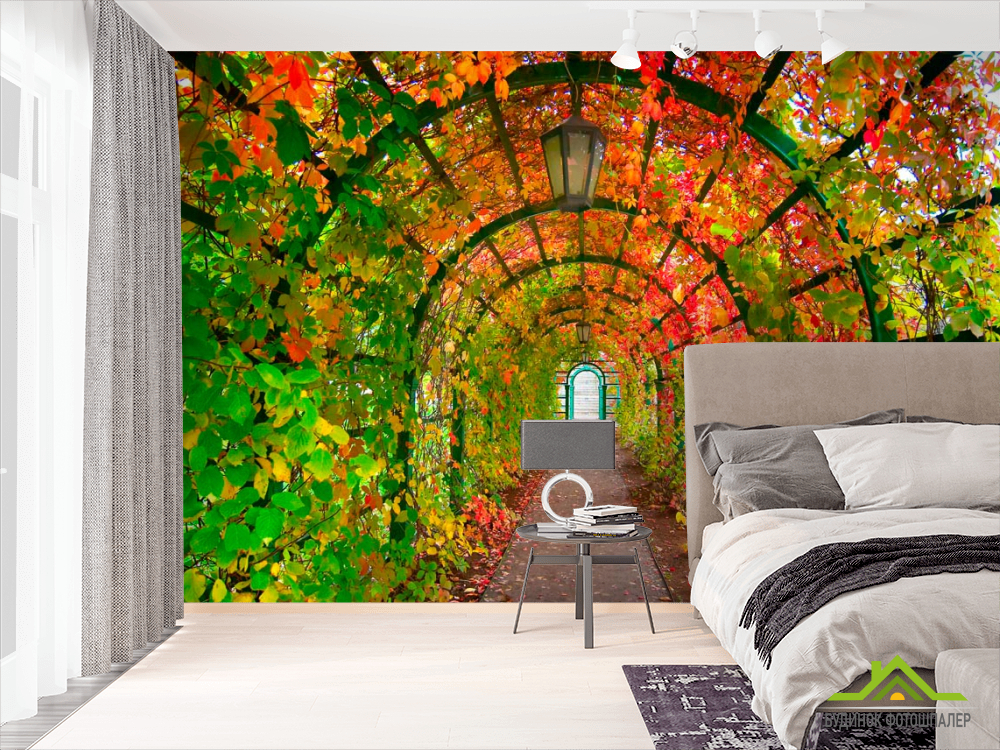 Фотообои Арка в листьях