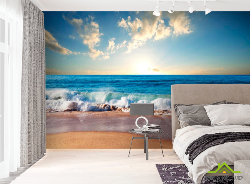 выбрать Фотошпалери Хвилі і захід Фотошпалери Море на стіну