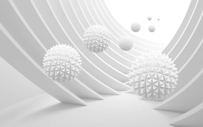 Фотошпалери Кулі 3д в тонелле