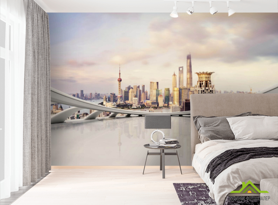 выбрать Фотошпалери Вид на Дубай Фотошпалери Вид з вікна на стіну