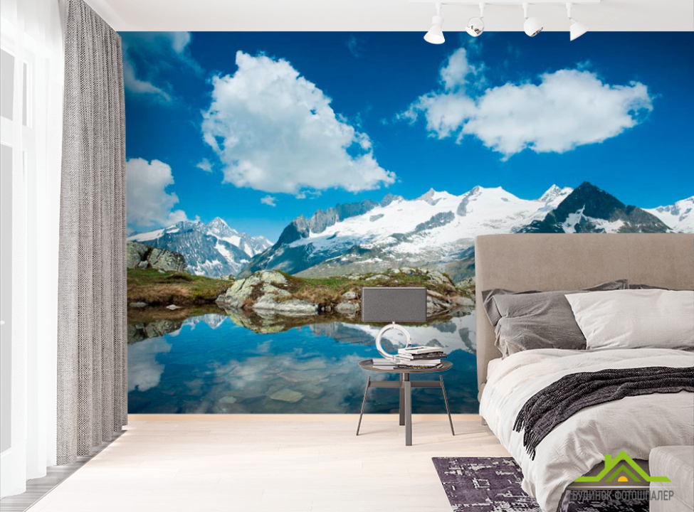 выбрать Фотошпалери Сніг, гори, хмари Фотошпалери Гори на стіну