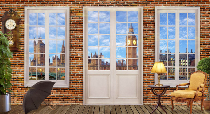 Фотообои Вид из окна на Биг Бен