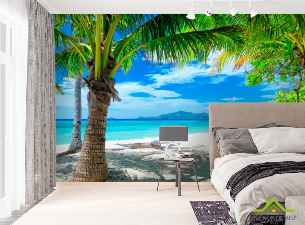 выбрать Фотообои Пляж с пальмами Фотообои Пляж на стену