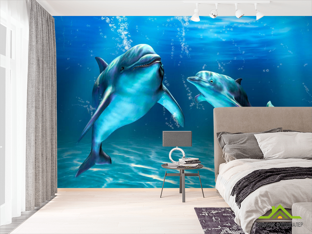 Фотошпалери Ігри дельфінів