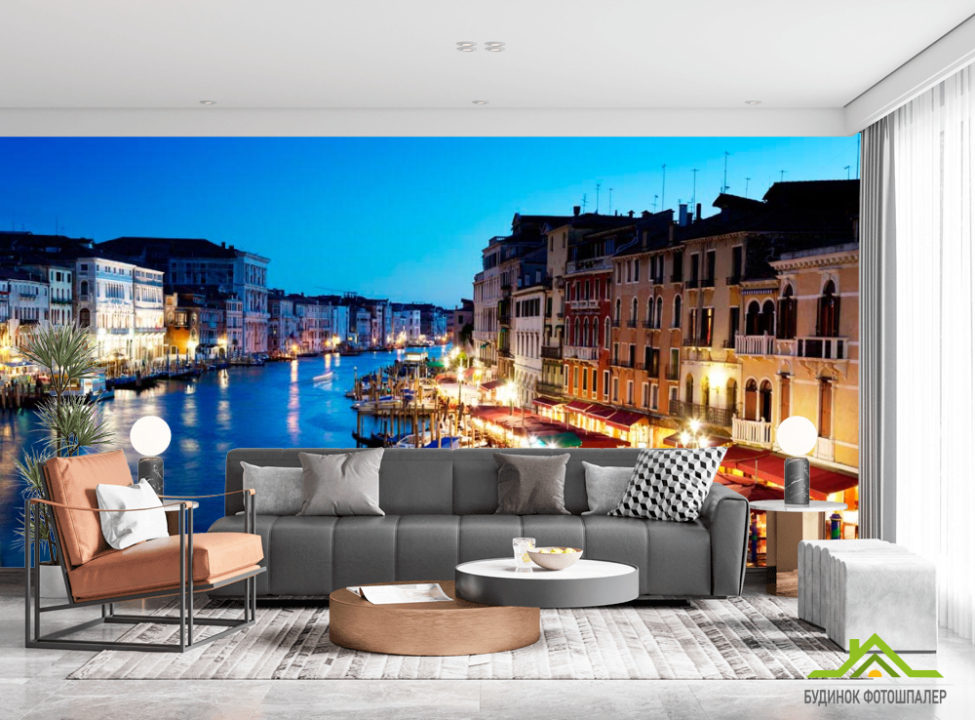 выбрать Фотошпалери Кафе біля води, Венеція Фотошпалери Венеція на стіну
