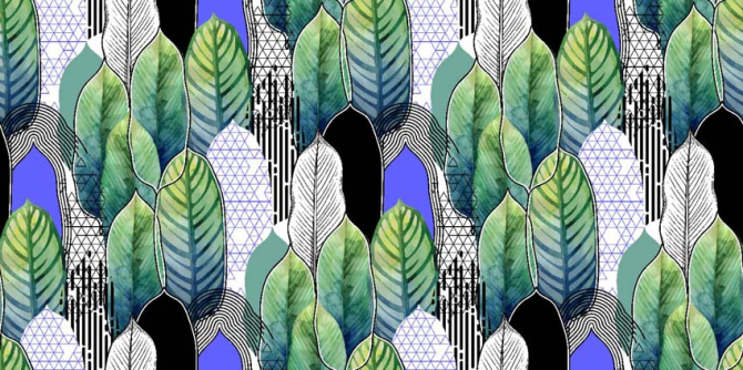 Фотошпалери Патерн з листя