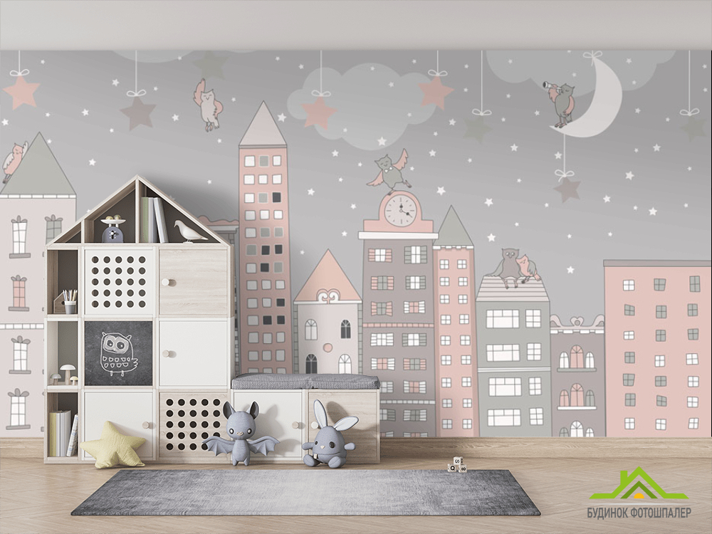 Фотошпалери Нічні будиночки