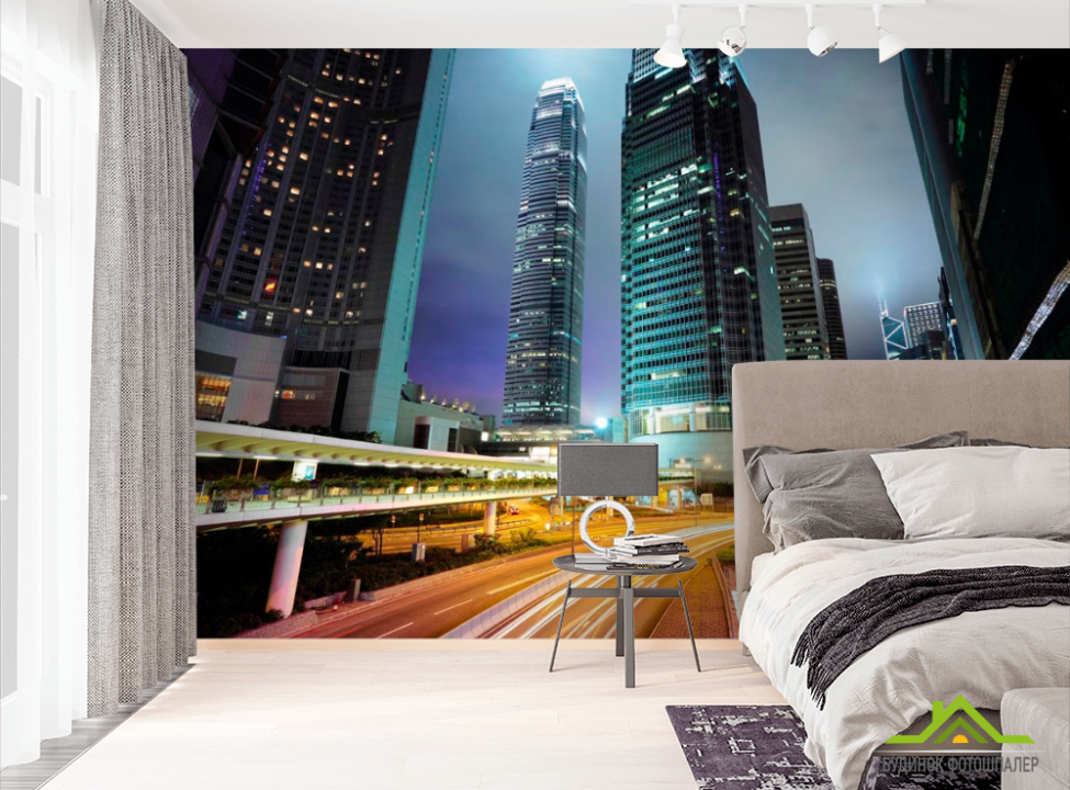 выбрать Фотообои Дорога в сердце Чикаго Фотообои Чикаго на стену