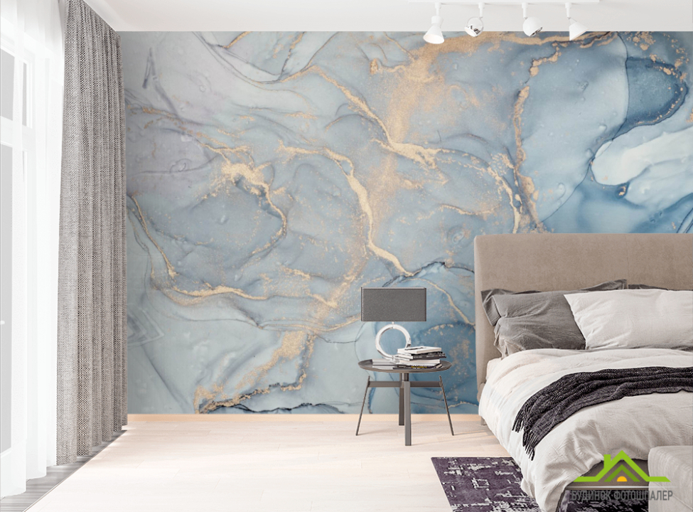 выбрать Фотошпалери Fluid art Блакитний Фотошпалери Fluid art на стіну