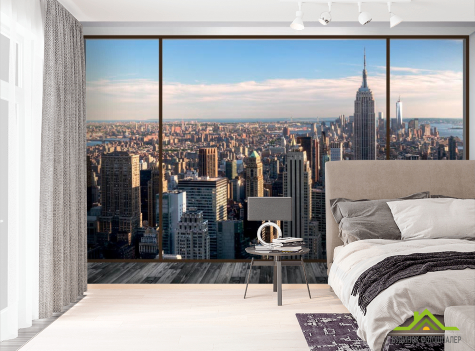 выбрать Фотошпалери Вид з вікна, місто Фотошпалери Вид з вікна на стіну