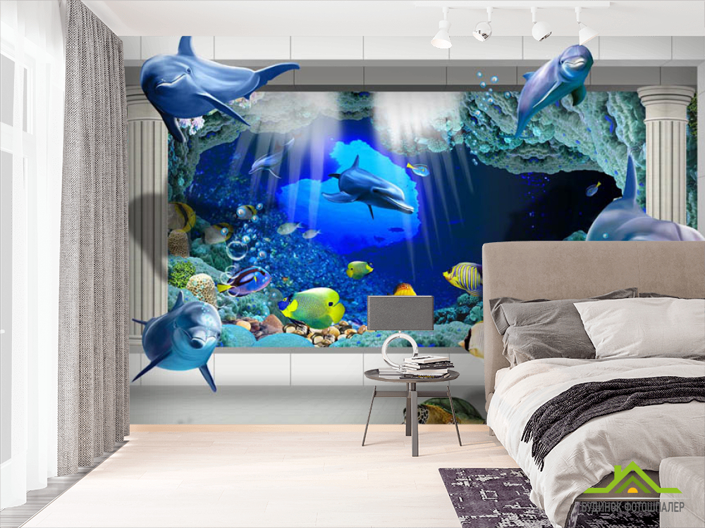 Фотообои дельфины
