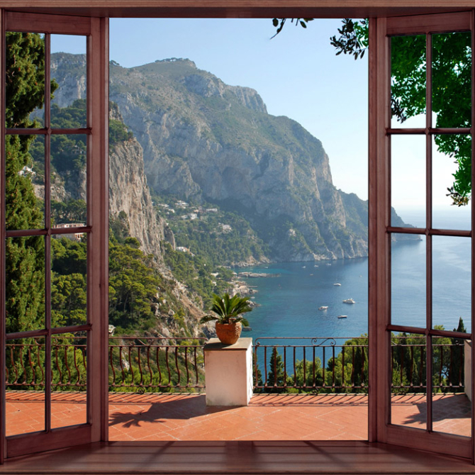 Фотошпалери Чорне море за вікном