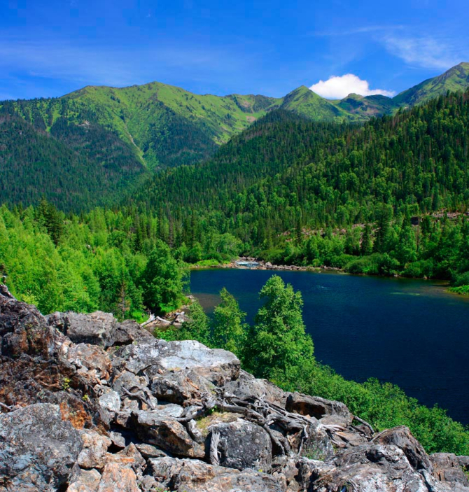 Фотошпалери Дихання гір, вода