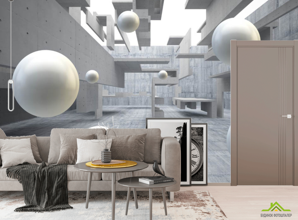 выбрать Фотообои 3д шары Фотообои в коридор и прихожую на стену
