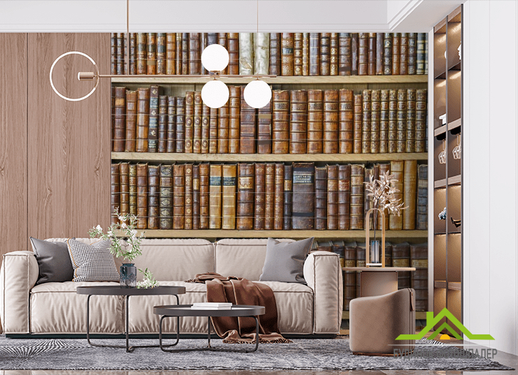 Фотошпалери шафа зі старими книгами