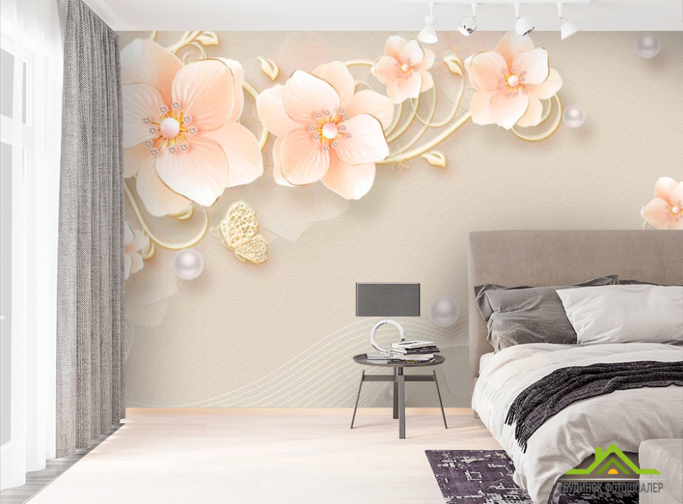 выбрать Фотошпалери 3Д Квіти Фотошпалери квіти 3d на стіну