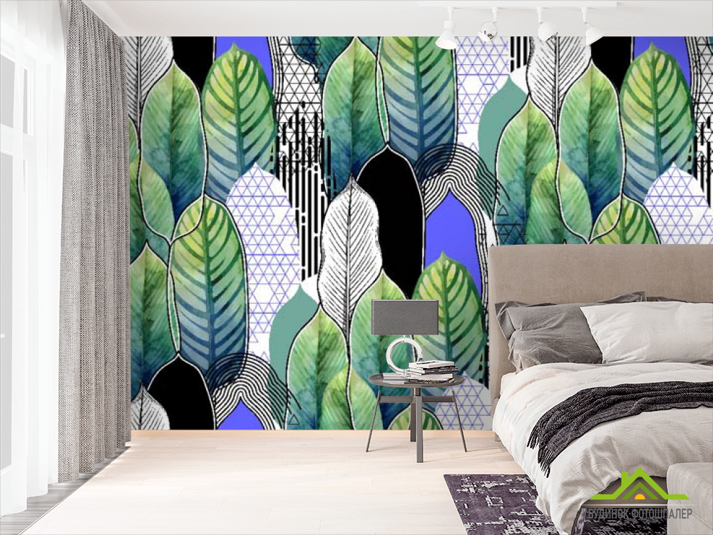 Фотошпалери Патерн з листя