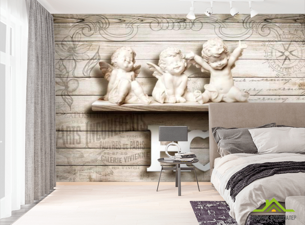 выбрать Фотошпалери 3d янголята Фотошпалери 3Д барельєф на стіну
