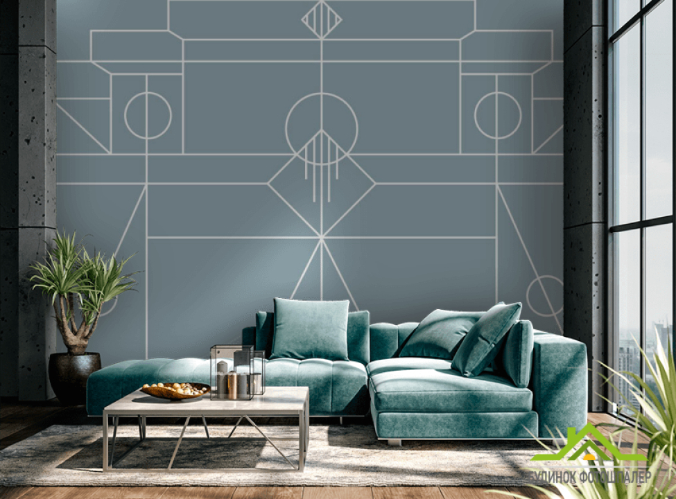 выбрать Фотообои простые линии Фотообои Хай Тек на стену