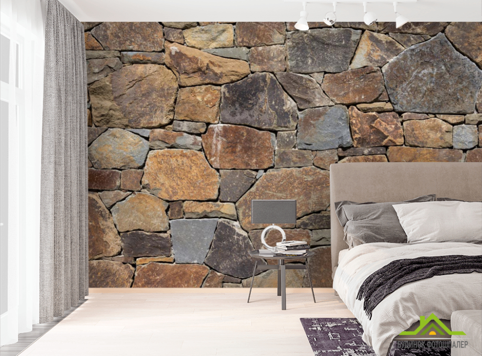 выбрать Фотообои Гранитная стена из камней  на стену