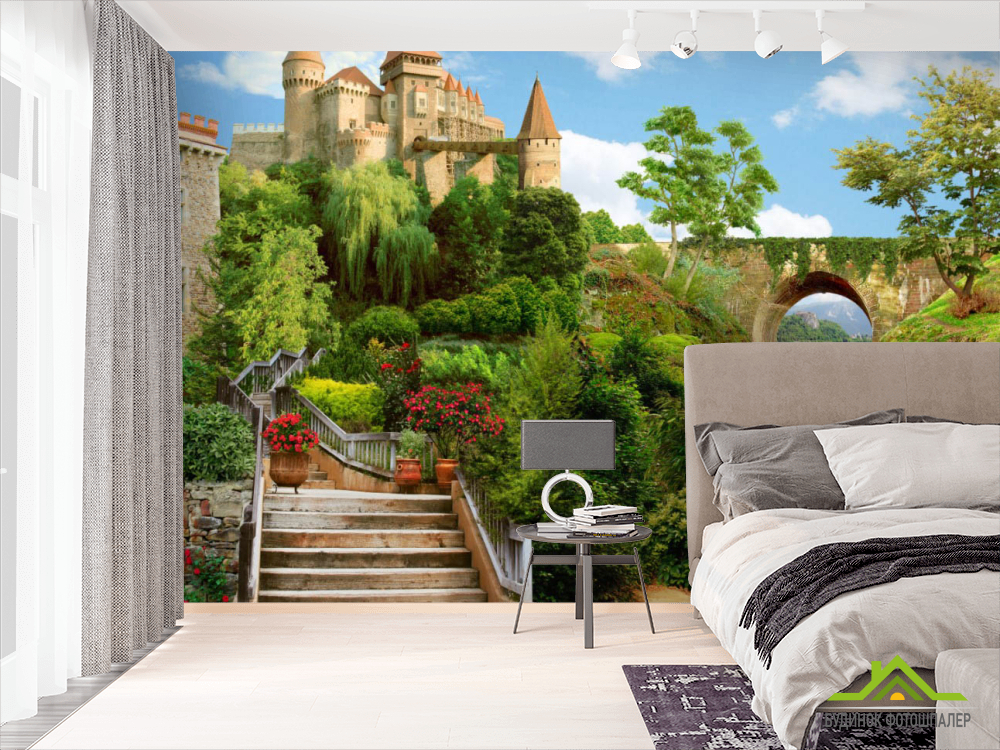 Фотошпалери Фреска з замком