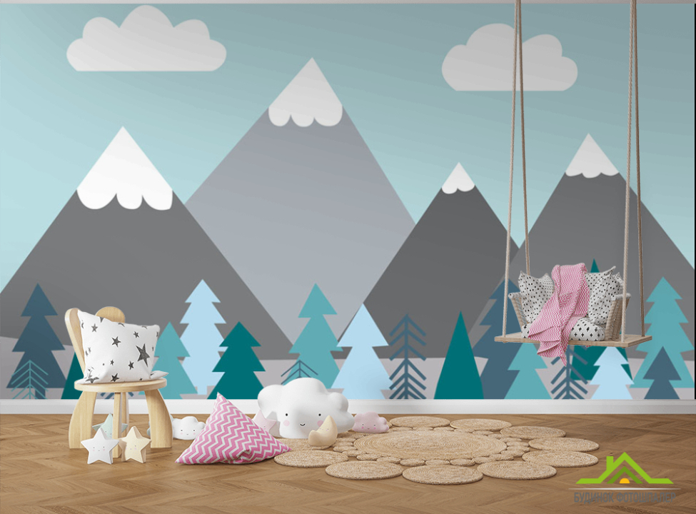 выбрать Фотообои Голубые горы детские Фотообои Little kids на стену