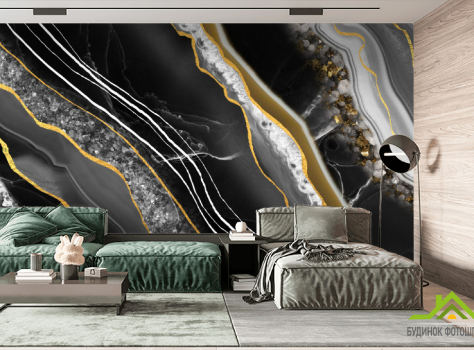 выбрать Фотообои срез мрамора с золотом Фотообои с золочением на стену