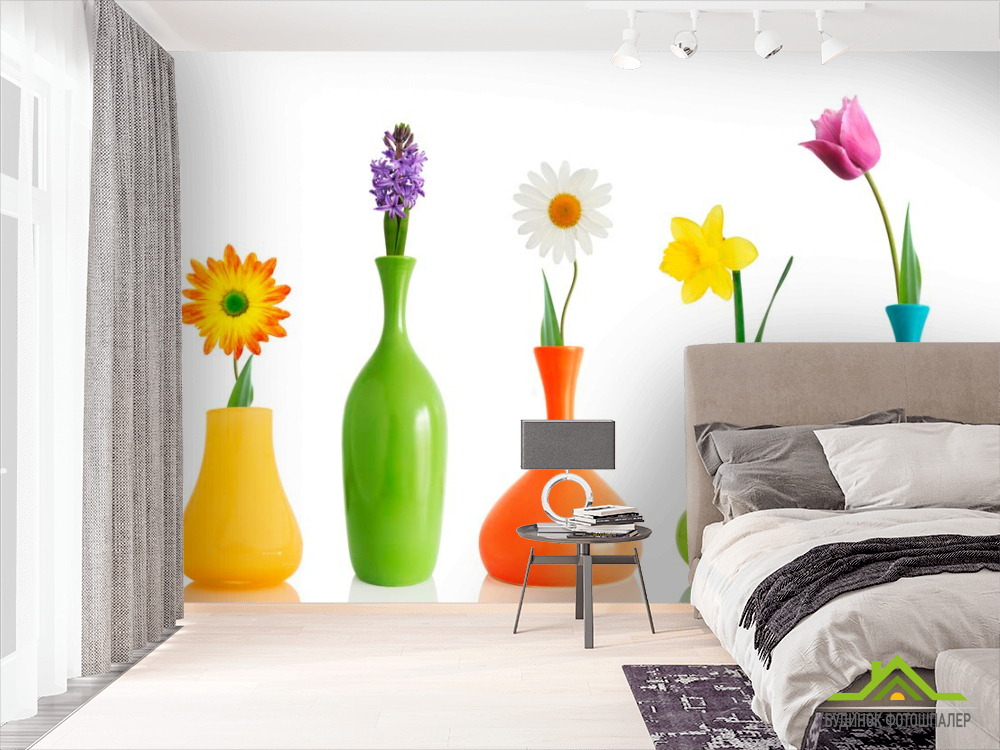 Фотошпалери Квіти у вазах