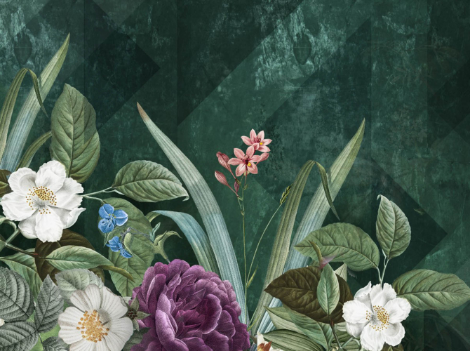 Фотошпалери дизайнерські квіти