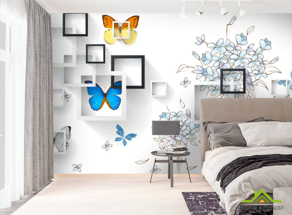 выбрать Фотошпалери 3д малюнок з геометрією Фотошпалери 3Д на стіну