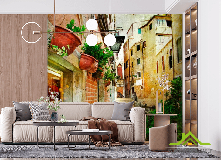 Фотообои Винтажная улочка