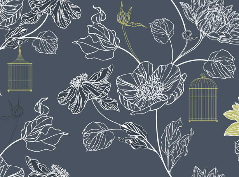 выбрать Фотошпалери Векторні квіти Фотообої по стилю на стіну