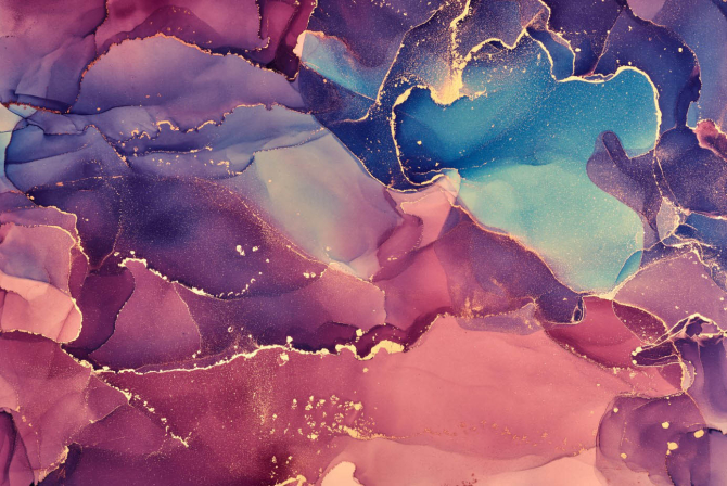 Фотошпалери Яскравий фіолетовий флюїд