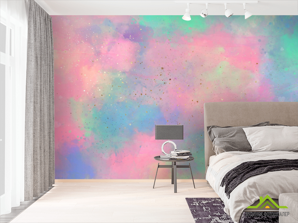 Фотошпалери Різнокольоровий Fluid art