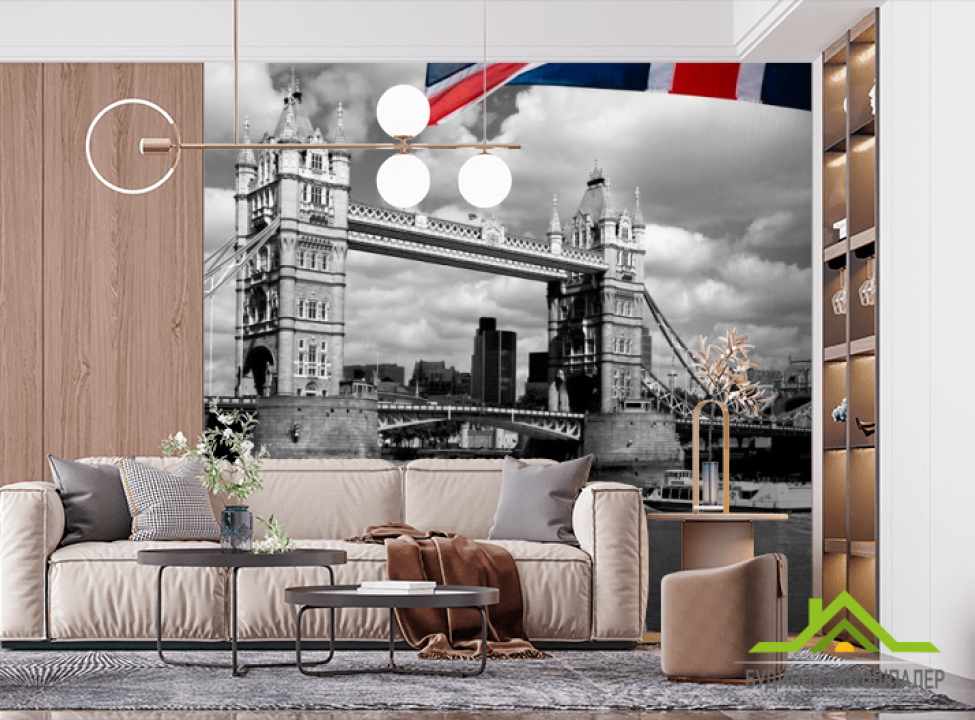 выбрать Фотообои Лондон, флаг Фотообои Лондон на стену