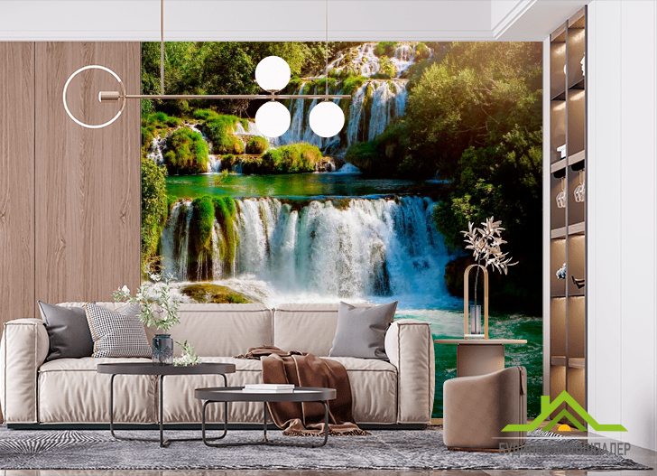 Фотошпалери Довгий водоспад