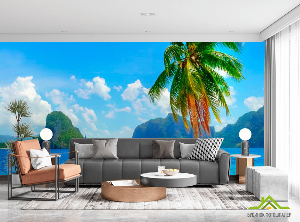 выбрать Фотообои Лодка пришвартована Фотообои Море на стену