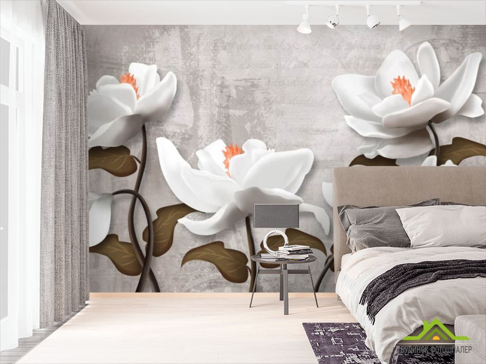 Фотошпалери квіти 3D