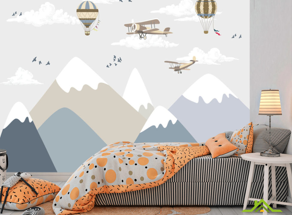 выбрать Фотообои Горы и самолетики Фотообои Little kids на стену